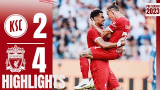 HIGHLIGHTS Karlsruher SC 24 Liverpool  Debut for Dom amp Alexis assist [upl. by Schramke]