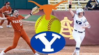 NCAA Softball Highlights 3 Texas vs BYU March 15 2024 [upl. by Noremac]