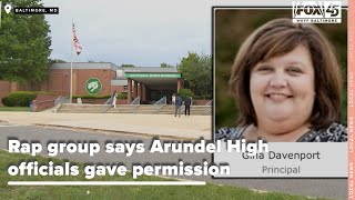 Rap group says Arundel High officials gave permission to shoot salacious video [upl. by Airdnahs]