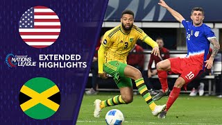 USA vs Jamaica Extended Highlights  CONCACAF Nations League  CBS Sports Golazo [upl. by Eissej]