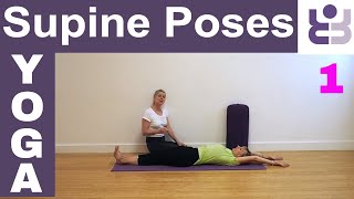 Supta Tadasana  Iyengar Yoga Tutorial  Supine Poses [upl. by Anavlis]