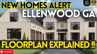 MAJOR UPDATE  New Homes Alert Ellenwood GA  Floor Plan Explained [upl. by Yhtur348]