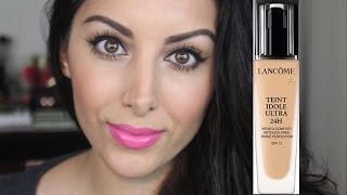 TRIED amp TESTED Lancome Teint Idole Ultra 24H Foundation ♡ NASEEM DELAN [upl. by Ecienahs]