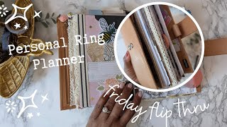 Personal Ring Planner  Friday Flip Through 6 [upl. by Nwahsear]