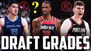 Grading EVERY Pick Made In The Top 10 Of The 2024 NBA Draft [upl. by Rona]