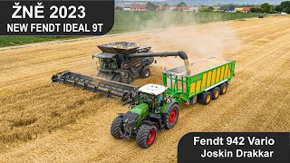 NEW Fendt IDEAL 9T  Fendt 942 Vario amp Joskin Drakkar  Žně 2023  harvest 2023  Ječmen [upl. by Ednalrym]