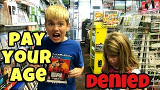 Kid Temper Tantrum Mad At Gamestop For Denying quotPay Your Agequot  Original [upl. by Eirrak454]