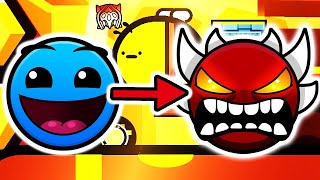 EASY to EXTREME DEMON  100 Life Platformer Geometry Dash Challenge [upl. by Demp922]