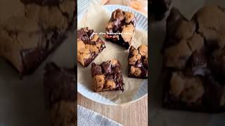 Easy Brookie Barsshorts easy cookies brownie [upl. by Lasser343]