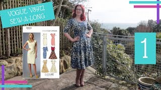 How To  Vogue V8972 SewAlong  Part One  Altering a Woven Pattern for a Stretch Fabric [upl. by Klein340]