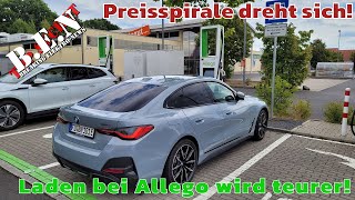 Die nächste PREISERHÖHUNG ist da ALLEGO erhöht die LADEPREISE für ELEKTROAUTOS [upl. by Asoramla178]