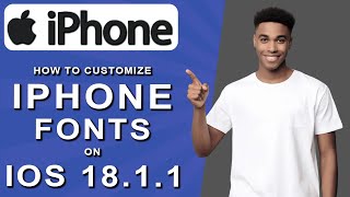 How to customize iphone fonts on ios 1811 2024 [upl. by Bibbye892]