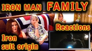 IRON MAN  Family Reactions  IRON MAN Origins  1 [upl. by Eelarual]