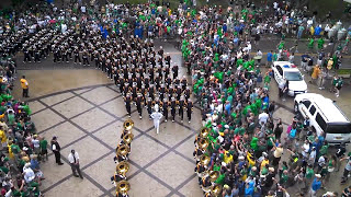 Notre Dame Band entering Notre Dame stadium [upl. by Troth]