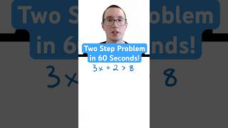 Two Step Algebra Problem in 60 Seconds [upl. by Imak]