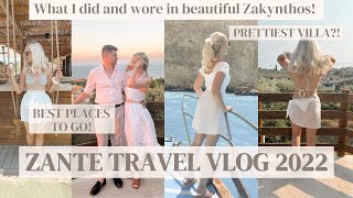 ZAKYNTHOS  ZANTE 2022  WHAT I DID AND WORE IN GREECE Travel vlog  Greek islands  Best places [upl. by Mcclimans]