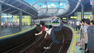 Takemichi Fell Onto the Train Tracks │Tokyo Revengers Episode 1 [upl. by Gilliam]