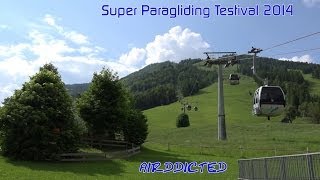 Super Paragliding Testival 2014 Kössen  airddicted [upl. by Ozmo]