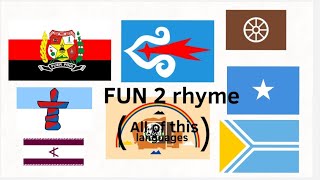 fun 2 rhyme multilingual in quotexoticquot languages [upl. by Eentirb]