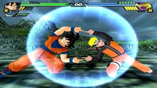 Goku and Naruto Fusion  Goruto vs Golden Frieza  DBZ Budokai Tenkaichi 3 MOD [upl. by Diarmit100]