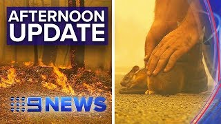 NSW Bushfires Multiple emergency level fires burn  Nine News Australia [upl. by Emile158]