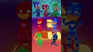 PJ Masks  Owlette 🆚 Gekko 🆚 CatBoy 🆚 Romeo X Dance Song Tiles Hop EDM Rush shorts [upl. by Sanez]