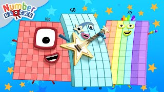 Números Grandes  Contar hasta 100  Aprende a contar 123  Numberblocks en Español [upl. by Krissie36]