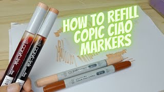 how to refill copic ciao markers [upl. by Netsruk]