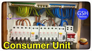 Step by Step How to Connect up a 10 Way Wylex Dual RCD Consumer Unit Fuse Box By Luke Wichard [upl. by Beltran]