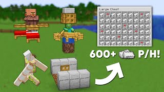 Minecraft 120 Easy Iron Farm Tutorial  600 Per Hour [upl. by Melita]