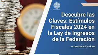 Estímulos fiscales para 2024 en la ley de ingresos de la federación [upl. by Eidde]