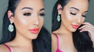 Glowing Spring Makeup Tutorial  Amanda Ensing [upl. by Pincince904]