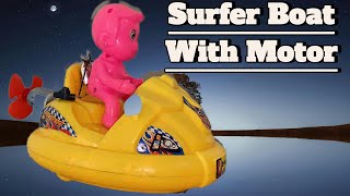 How To Easy Run A Model Surfer Boat With Electric Motor [upl. by Arayc887]