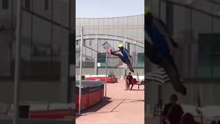 When Mutaz Barshim scissor kicks your high jump PB 😳🫣 athlete [upl. by Ezar]