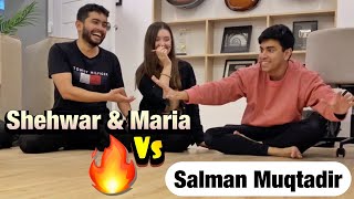 চ্যালেঞ্জ  Shehwar amp Maria VS Salman Muqtadir CHALLENGE  Shehwar amp Maria in Bangladesh [upl. by Ariajaj]