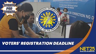 Comelec Voter’s registration hanggang Sept 30 na lang  Siyento Por Siyento [upl. by Eleonore]