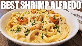 CREAMY Shrimp Pasta Alfredo with a twist Recipe Tasty and Ready in 30 Minutes [upl. by Medrek]