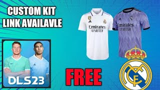 How To Dls Home Kit Change  Real Madrid Kit  Dream League Soccer  DLS [upl. by Jeritah]