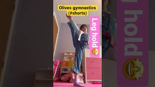 Can you walk in a bridge Leg hold splits back walk over olivechallenge shorts gymnast short [upl. by Nnyrb]