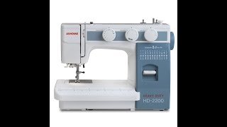 Janome HD2200 Heavy Duty Sewing Machine Overview by Kens Sewing Center in Muscle Shoals AL [upl. by Ike]