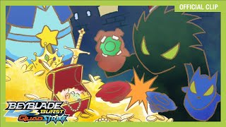 Blader at the puppet show🟢  Brazil BEYBLADE BURST QUADSTRIKE EP6  Official Clip [upl. by Riddle]