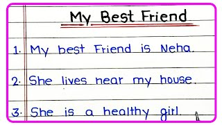 Essay on my best friend My best friend par essay my best friend par 20 lines nibandh [upl. by Nnael125]