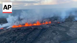 WATCH Hawaiis Kilauea volcano erupts again in remote area [upl. by Notfol]