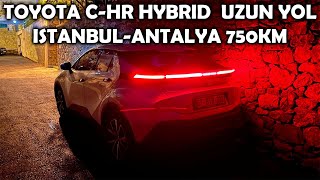 2024 Toyota CHR 18 Hybrid  İstanbul  Antalya UZUN YOLDA NE YAKTIK [upl. by Yaral]