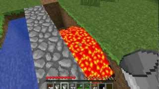 Minecraft  How to make obsidian generator [upl. by Riha]