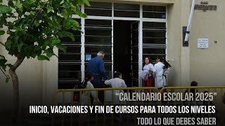 Calendario Escolar 2025 de ANEP Inicio Vacaciones y Fin de Cursos para Todos los Niveles [upl. by Berner]