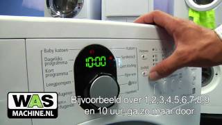 Samsung WF8704ASV wasmachine Top wasautomaat Demo [upl. by Etnauj517]