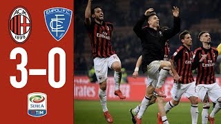 Highlights AC Milan 30 Empoli  Matchday 25 Serie A TIM 201819 [upl. by Mohn]