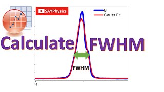 How to calculate FWHM in origin [upl. by Nyladgam190]