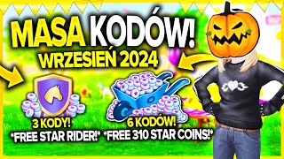 310 STAR COINS 😱 MASA DZIAŁAJĄCYCH KODÓW WE WRZEŚNIU DO SSO 🎂 STAR RIDER amp STAR COINS ZA DARMO 🥳 [upl. by Blandina403]